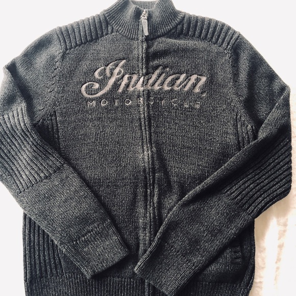 Indian Motorcycle Mens Cable Knit 